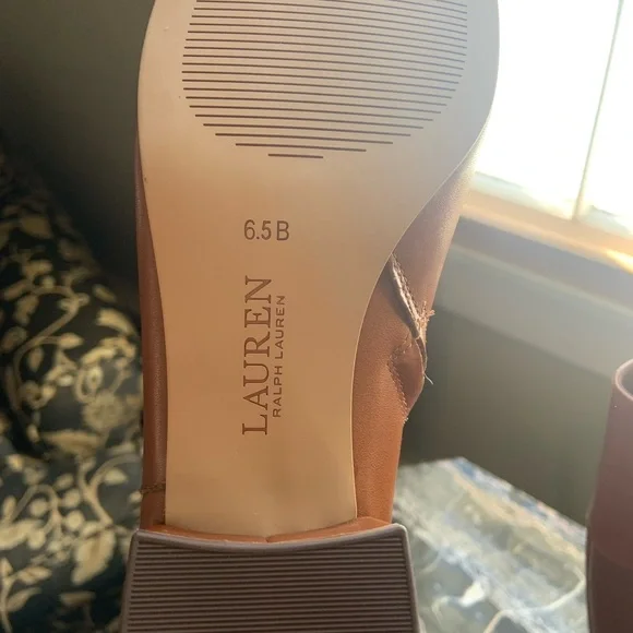 Lauren Ralph Lauren casual boots in cognac color, no box, NWOT - Picture 3 of 4